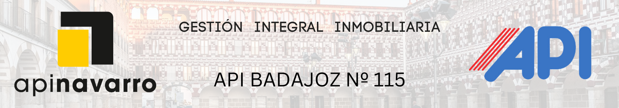 Agente de la Propiedad Inmobiliaria. Api Navarro, S.L. en Badajoz Agente de la Propiedad Inmobiliaria. Api Navarro, S.L. en Badajoz